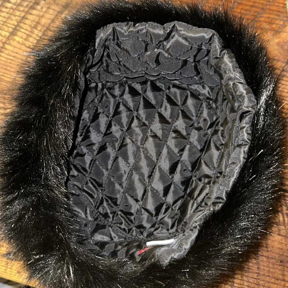 San Diego hat Company Black pho Fur Hat OS - Picture 2 of 3